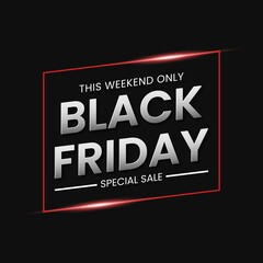 Black Friday sale banner concept