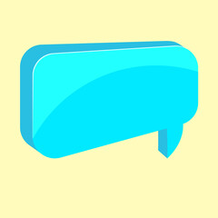 vector speech bubble icon glass