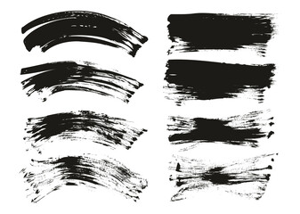 Flat Fan Brush Regular Curved & Long Background Mix High Detail Abstract Vector Background Mix Set 