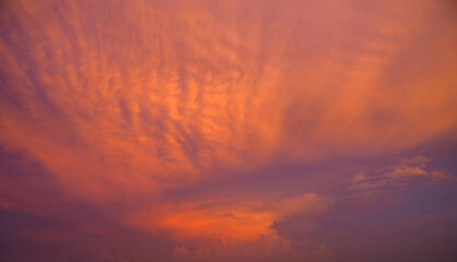 Beautiful dramatic sunset background. soft focus and vivid colors.