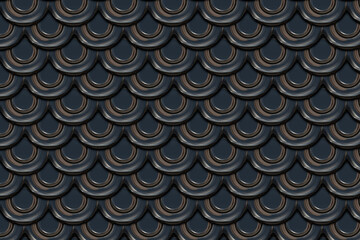 scale armour and disk pattern