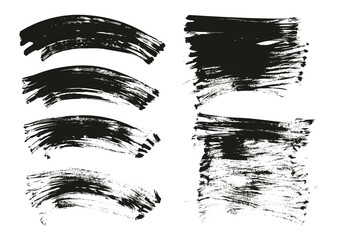 Flat Fan Brush Regular Curved & Long Background Mix High Detail Abstract Vector Background Mix Set 