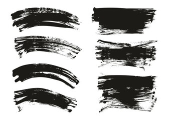 Flat Fan Brush Regular Curved & Long Background Mix High Detail Abstract Vector Background Mix Set 