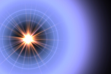 Obraz premium simple lens flare design