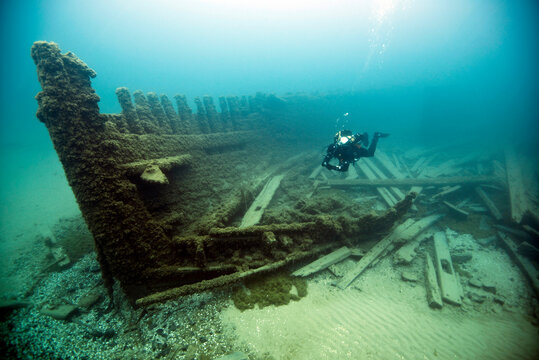 Thunder Bay National Marine Sanctuary protects a rich shipwreck collection.