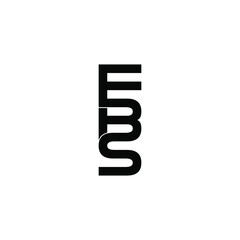 ebs letter original monogram logo design