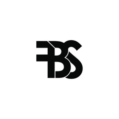 fbs letter original monogram logo design