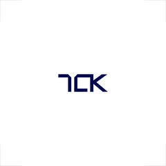 Obraz premium abstract initial TCK letter design modern logo