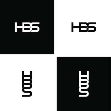 hbs letter original monogram logo design