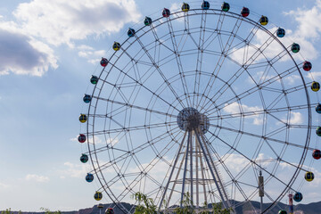 Ferris wheel in an amusement park