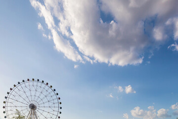 Ferris wheel in an amusement park