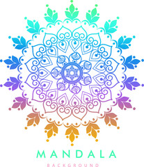 indian mandala art design vector 