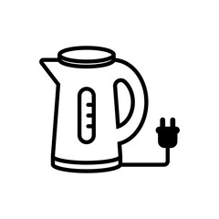 electric kettle home appliance icon