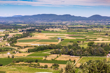 Landscape view near the village of Banne in Ardeche France