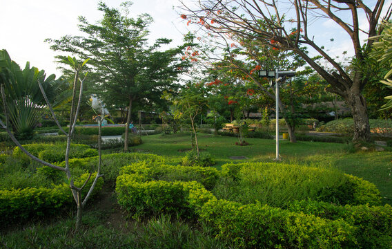 A City Park In Bojonegoro That Is Empty Without Visitors Amid The Covid 19 Pandemic