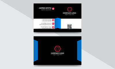 Naklejka premium corporate, modern business card template