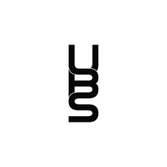 ubs letter original monogram logo design