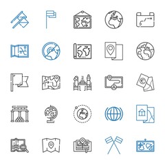 europe icons set