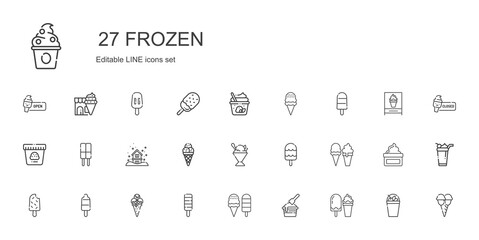 frozen icons set