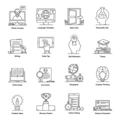 
Pack of Education Icons 
