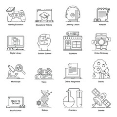 
Pack of Learning Icons 
