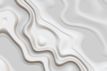 white silk textured creame background,Closeup of rippled satin fabric with soft waves