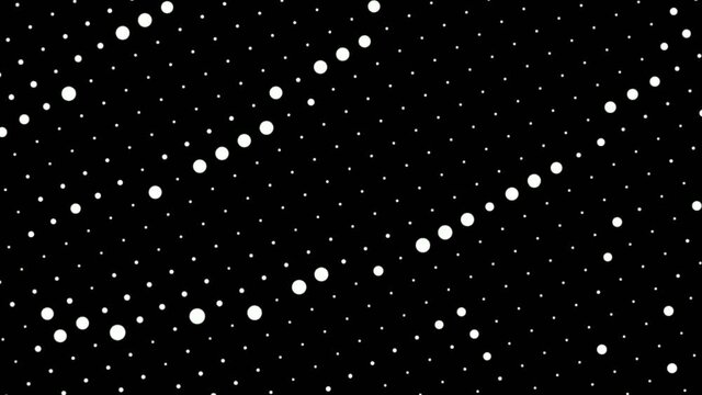 Trippy hallucinatory modern disc dot lights animation travel