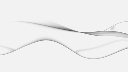 The beautiful abstract stylized flowing lines on white