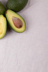 natural avocadoes. minimalism style