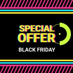 Black Friday sale banner template.