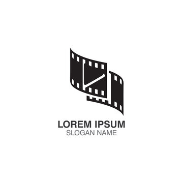 Film logo design inspiration template vector isolated illustration