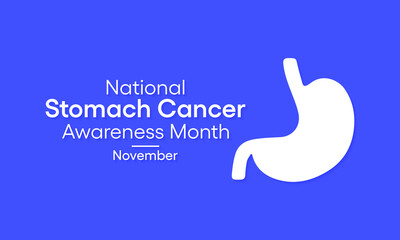 Vector illustration on the theme of National Stomach Cancer awareness month observed each year during November.