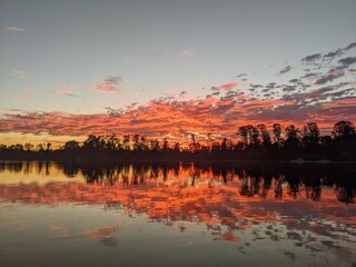 Sonnenuntergang am See