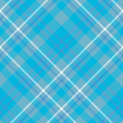 Seamless pattern in stylish blue and white colors for plaid, fabric, textile, clothes, tablecloth and other things. Vector image. 2