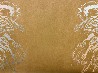 old paper with floral pattern