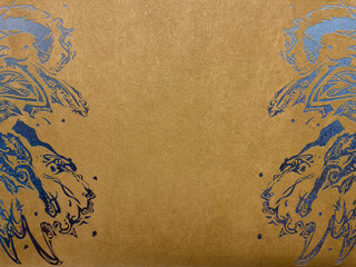 old paper with floral pattern