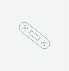 band aid simple icon. illustration for web and mobile design.