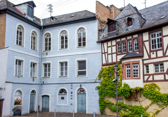 Fototapeta na wymiar Historic house front, tourism region Cochem, Germany