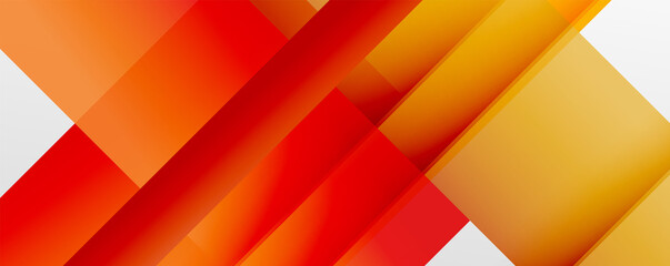 Geometric abstract backgrounds with shadow lines, modern forms, rectangles, squares and fluid gradients. Bright colorful stripes cool backdrops