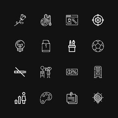 Editable 16 creative icons for web and mobile