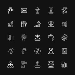 Editable 25 flow icons for web and mobile