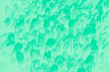 Green Aqua Menthe abstract background with hyacinths flowers pattern. Floral patchy background