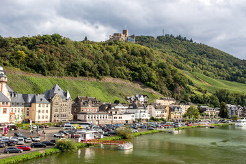 Fototapeta na wymiar View of the Moselle, panorama view