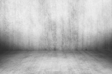 Concrete wall white color for background. Old grunge textures with scratches and cracks. White painted cement wall texture.