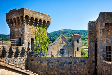 The medieval castle of Bolsena, Also Rocca Monaldeschi, that dominates the historic center, Bolsena...