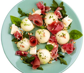 Delicious Prosciutto with Melon Balls