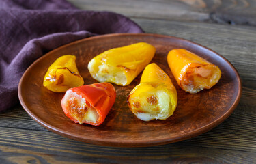 Stuffed mini sweet peppers