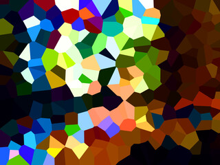 Fototapeta na wymiar Illustration of Pixels pattern with various bright colors creates an pixelated pattern style.