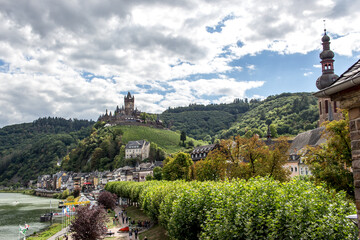 Fototapeta na wymiar Panorama View of the Moselle, Rhineland-Palatinate Germany