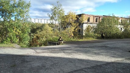 September of Russia abandoned place, North of Russia